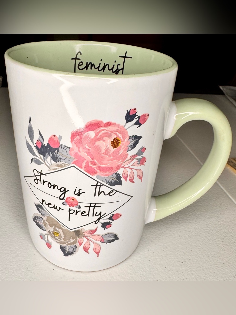 FEMINIST Strong Is The New Pretty Jumbo Coffee Mug